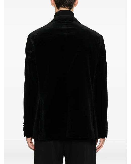 Canali Black Textured Blazer for men