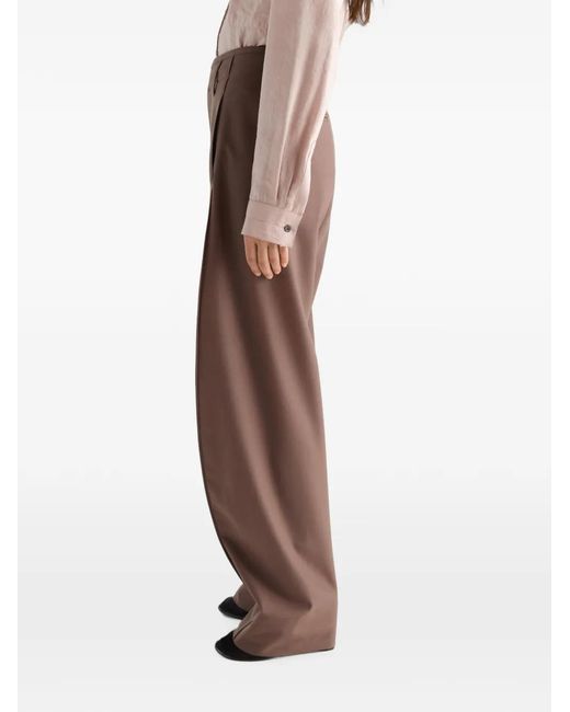Lemaire Brown Baggy Pants