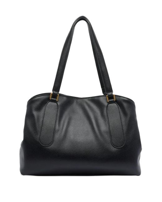 Liu Jo Black Buckle-Detail Shoulder Bag