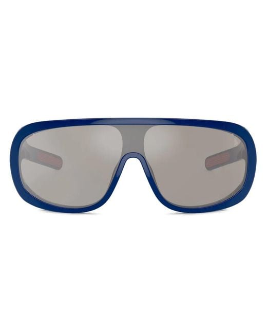 Polo Ralph Lauren Blue Shield-Frame Sunglasses for men