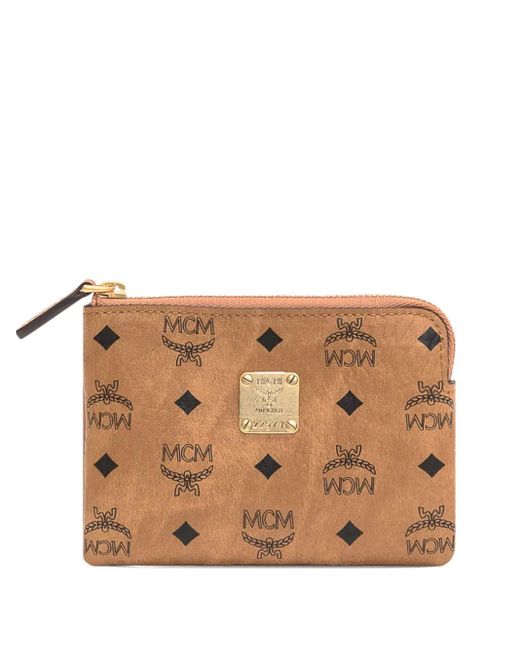 Tarjetero Aren Visetos mini MCM de color Brown