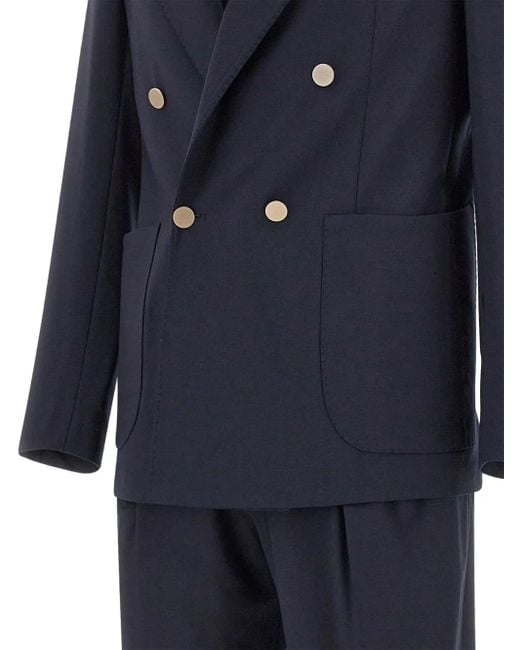 Briglia 1949 Blue Bolgheri Double-Breasted Suit for men