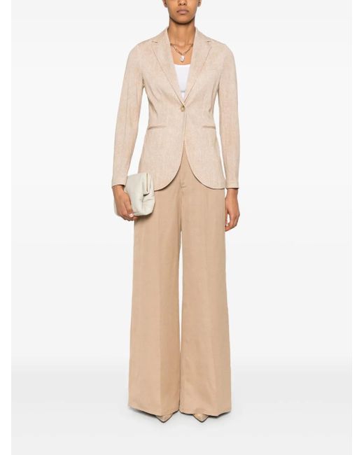 Circolo 1901 Natural Single-Breasted Blazer