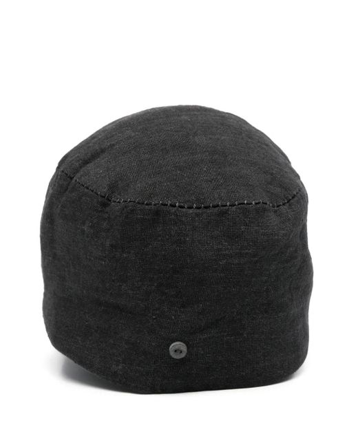 Forme D'expression Black Linen Hat for men