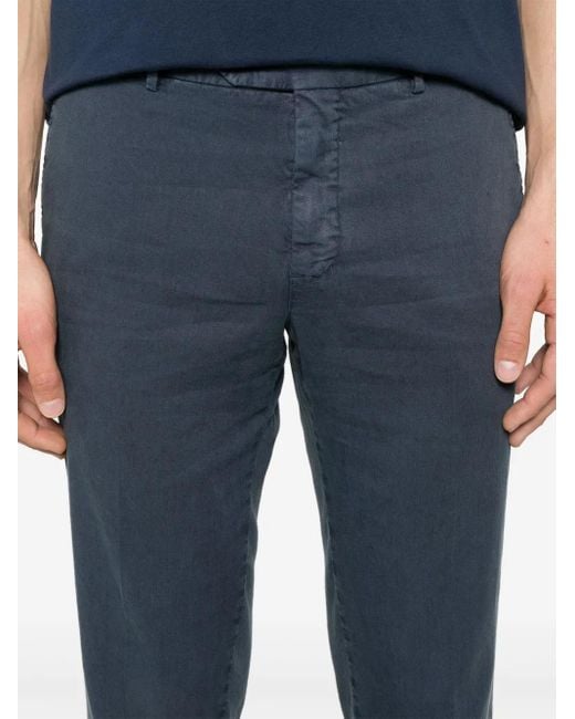 PT Torino Hose Mit Slub-Struktur in Blue für Herren