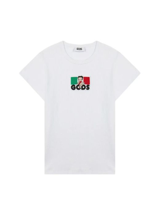 Gcds White Betty Boop T-Shirt