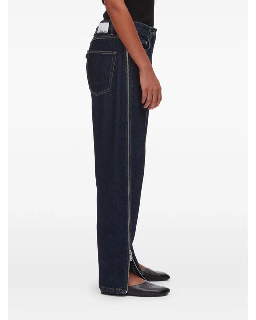 3.1 Phillip Lim Blue Zip-Detail Jeans