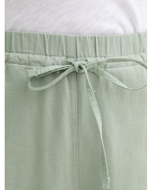 Marc O' Polo Green Drawstring-Waist Palazzo Pants