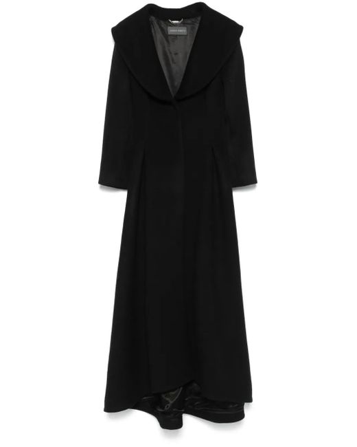 Alberta Ferretti フェルトコート Black
