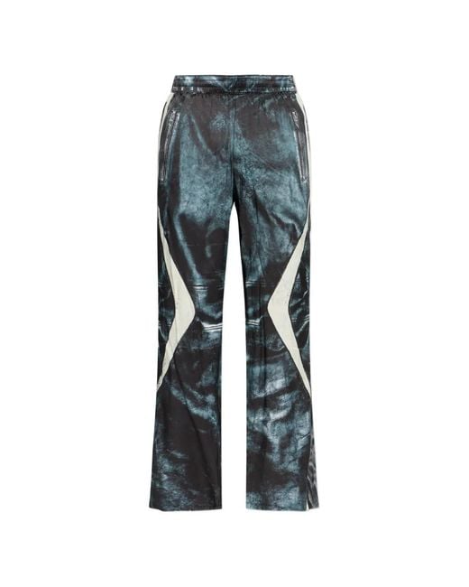 DIESEL Blue P-Theck-Bmcz Zip-Pocket Track Pants for men