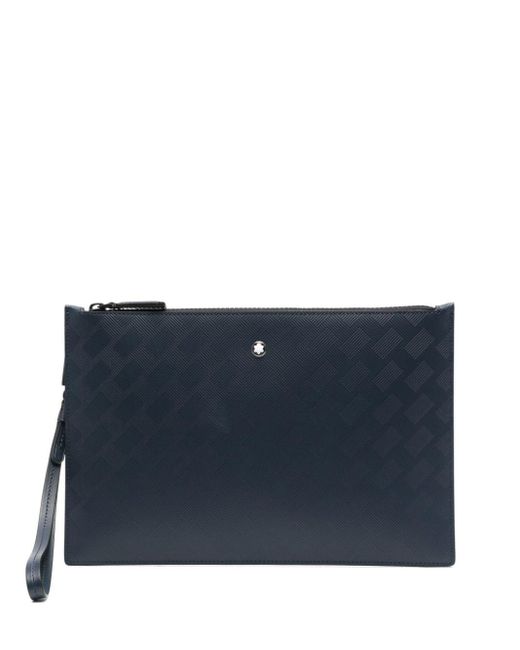 Montblanc Extreme 3.0 leather clutch bag in Blue für Herren
