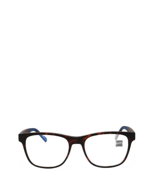 Zeiss Black Rectangle-Frame Glasses for men