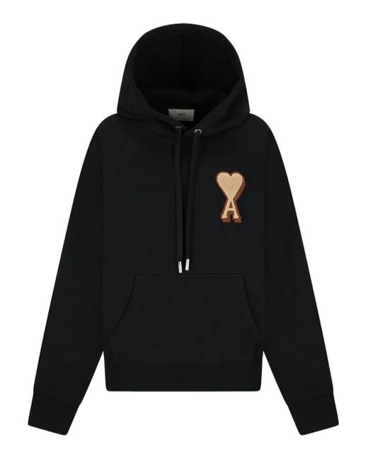 Sudadera Ami de Coeur con capucha AMI de color Black