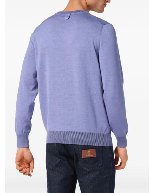 Billionaire Blue Silk Pullover for men