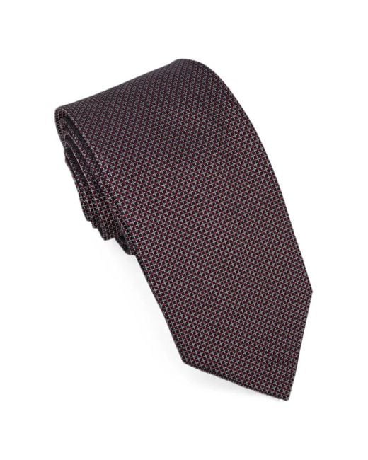 Pal Zileri White Geometric-Pattern Tie for men