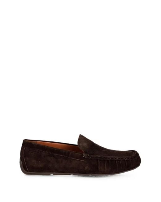 Vagabond White Mika Suede Slip-On Loafers