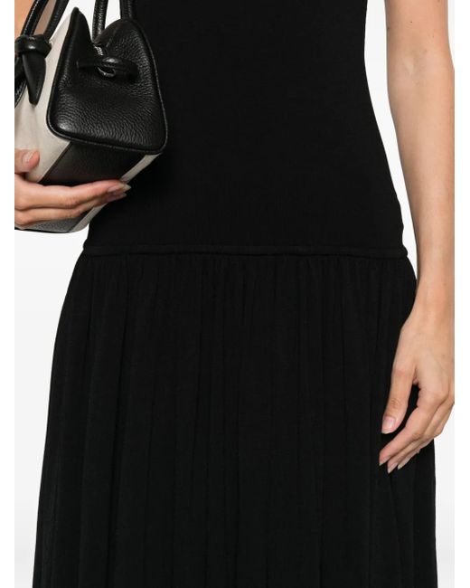 Loulou de Saison Jada ギャザーマキシドレス Black
