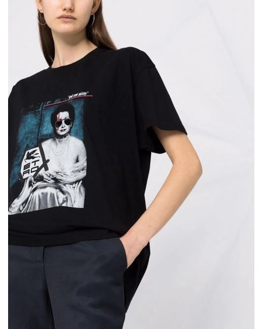 Etro Black Graphic-Print T-Shirt