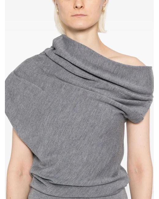 Staud Gray Mable Mini Dress