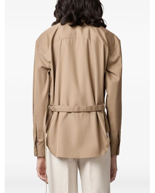 Tod's Natural Long-Sleeve Buttoned Shirt