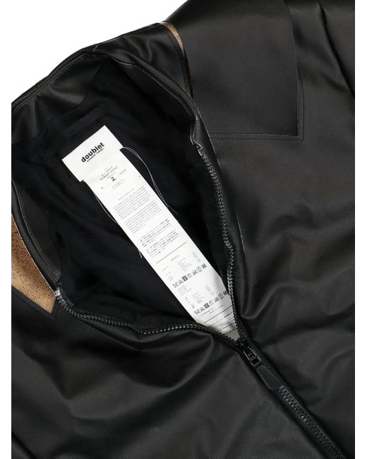 Doublet Black All Apple Bomber Jacket for men