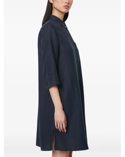 Marc O' Polo Blue Button-Up Shirtdress