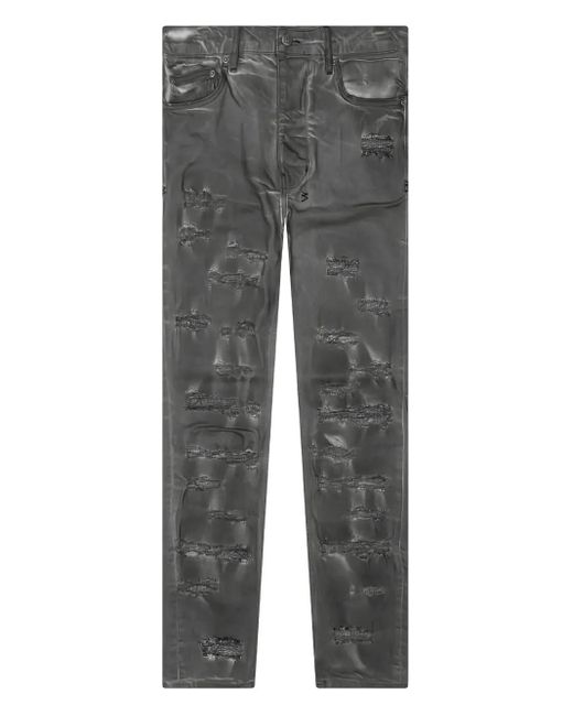 Ksubi Gray Chitch Oil Slick Repair Jeans for men