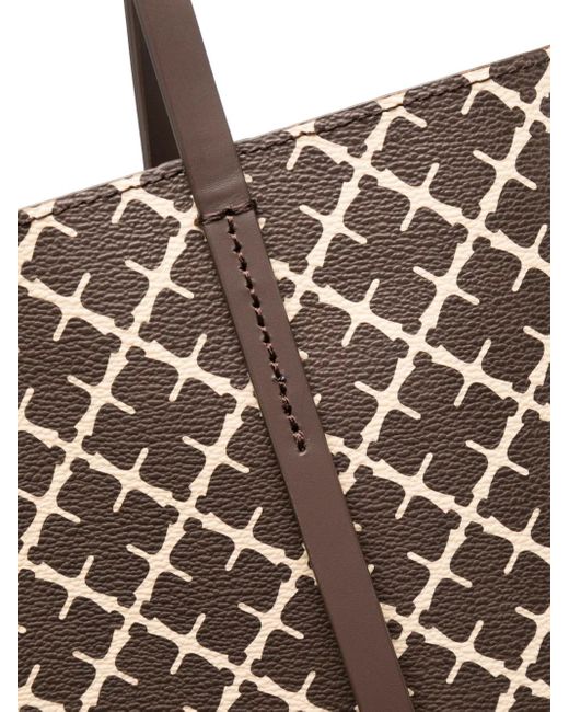 By Malene Birger Brown Abigail Printed Tote Bag