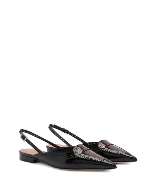Malone Souliers Black Laurie Ballerina Shoes