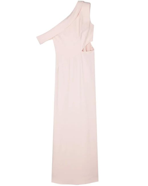 McQueen Pink Asymmetric Dress