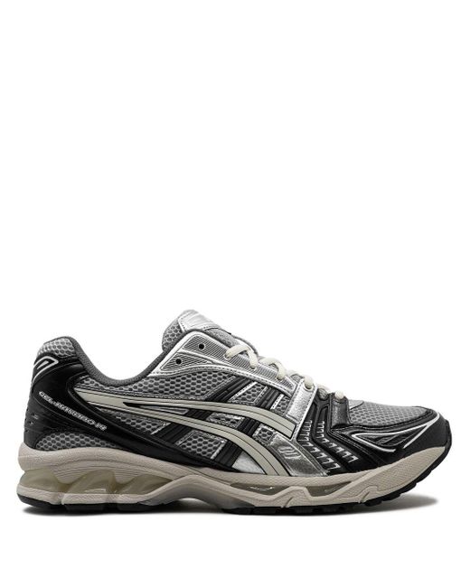 Asics Gray Gel-kayano 14 "black/glacier Grey Silver" Sneakers for men