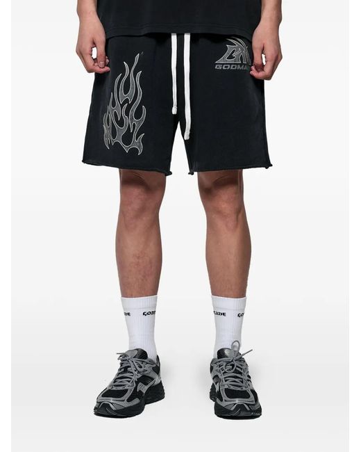Bermudas Con Logo Estampado GODMADE de hombre de color Black