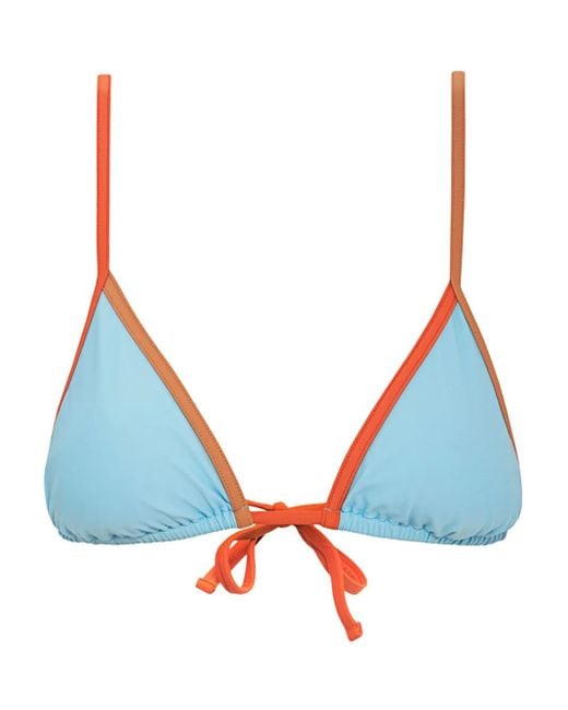 Pilzer Blue Trio Bikini Top