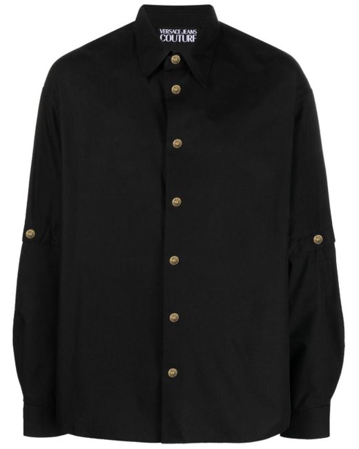 Versace Poloshirt Met Knopen in het Black voor heren