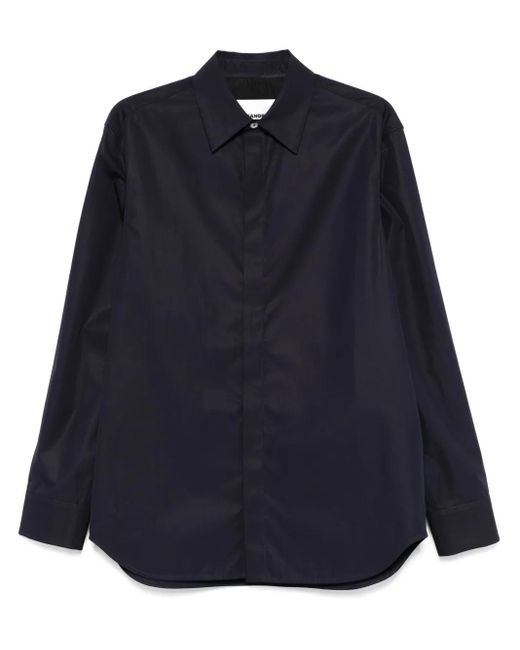 メンズ Jil Sander オーガニックコットン シャツ Blue