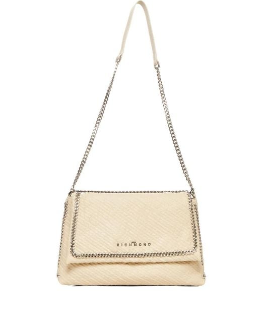 John Richmond Natural Chain Detail Shoulder Bag