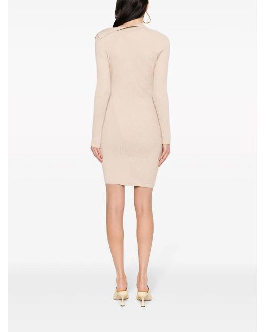 Jacquemus Natural La Robe Maille Colin Dress