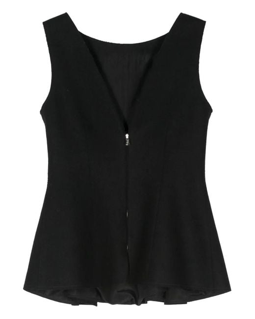 Lanvin Black Wool Top