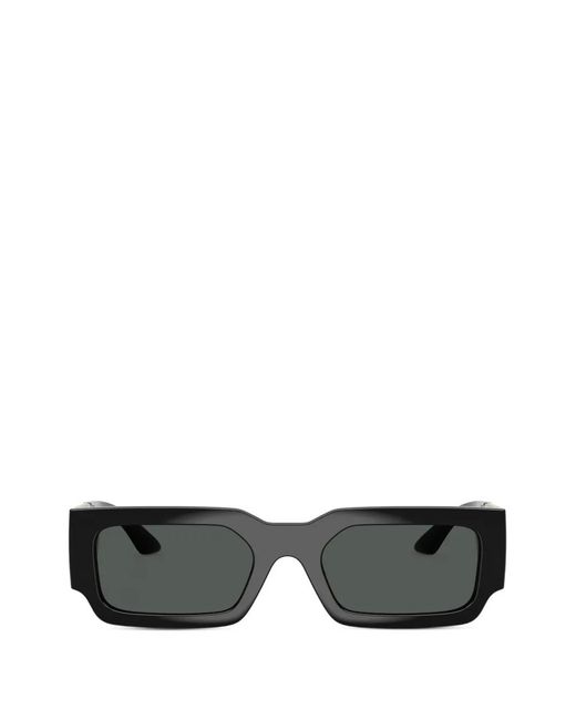 Versace Eckige Sonnenbrille Mit Logo in Black für Herren