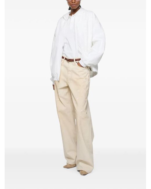 Acne White Jacket With 1996 Logo