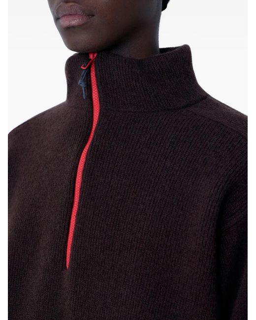 GR10K Blue Quarter-Zip Sweater for men