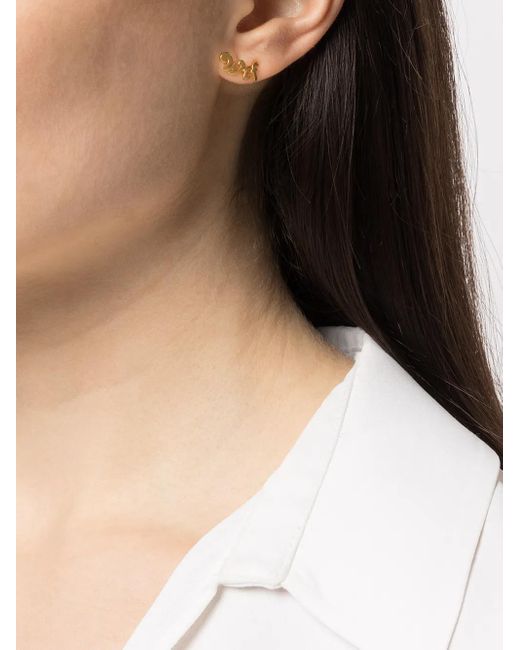 True Rocks Metallic Wtf Stud Earring