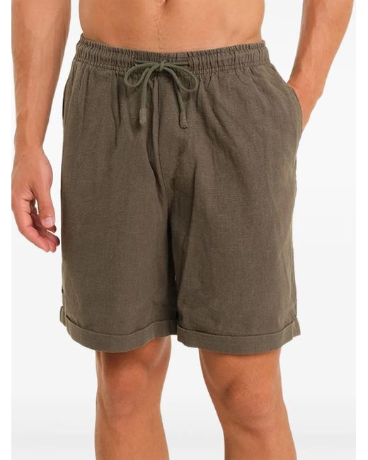 Peninsula Green Drawstring-Waist Swim Shorts for men