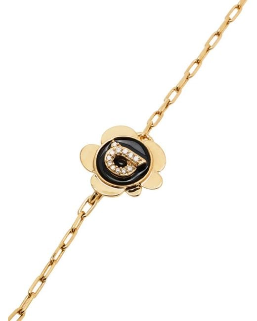Ferragamo Metallic Crystal Charm Necklace