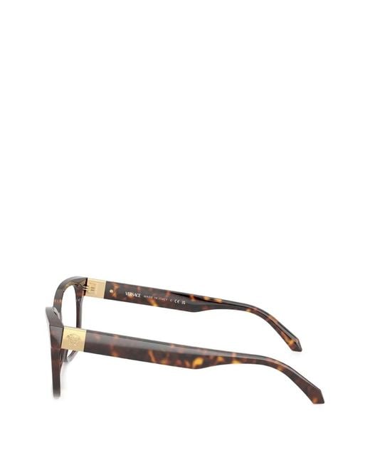 Versace Brown Square-Frame Glasses