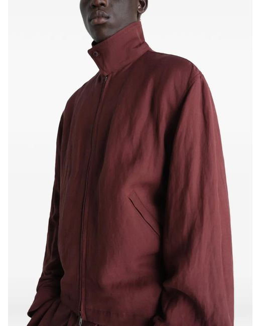 Lemaire Red Cotton Blouson Jacket for men
