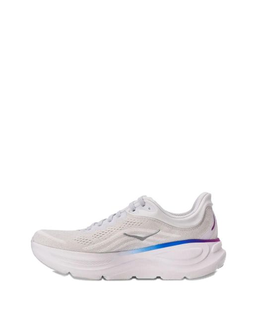 Hoka One One White Bondi 9 Sneakers