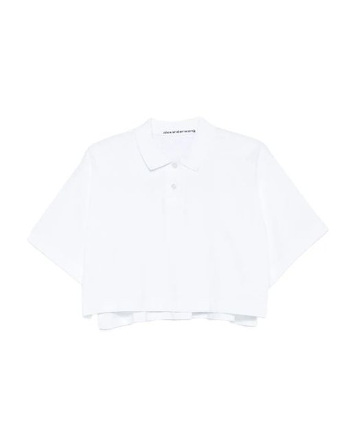 Alexander Wang Poloshirt Met Korte Mouwen in het White