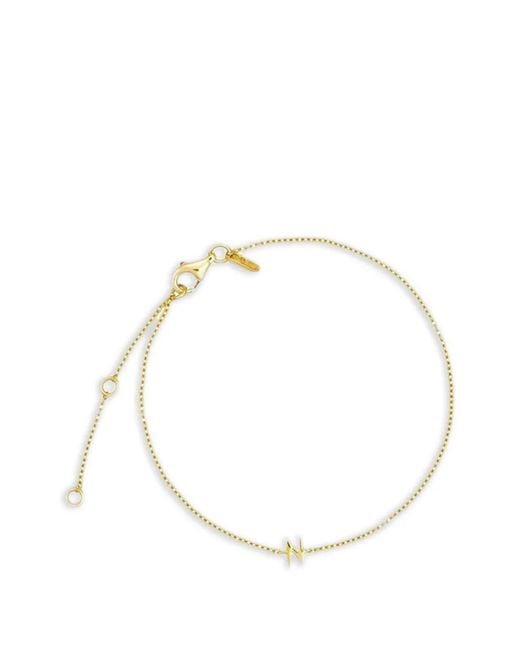 Design Letters Metallic Initial Chain Bracelet