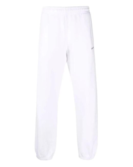 Off-White c/o Virgil Abloh White Diagonal Helvetica Track Pants for men